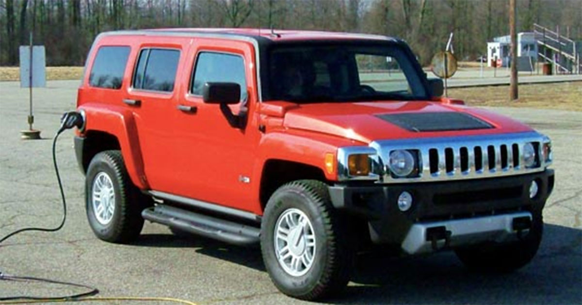 Going Green Electric Hummer