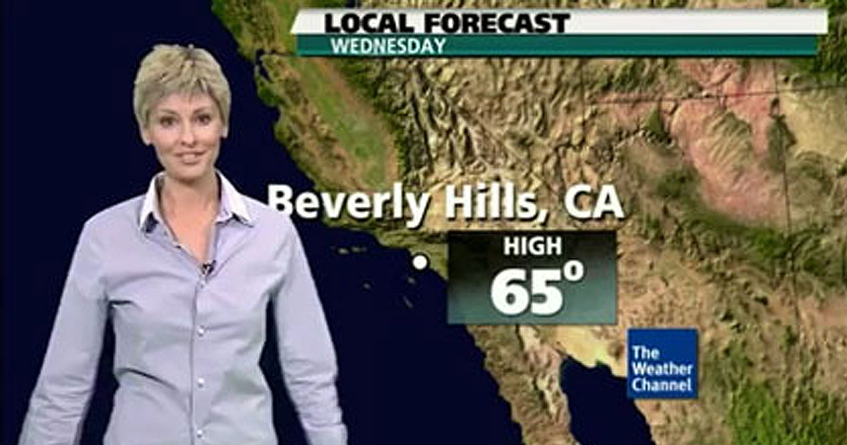 Celebrity Weather Forecast Ellen DeGeneres
