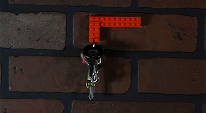 Make Your Own Lego Key Holder