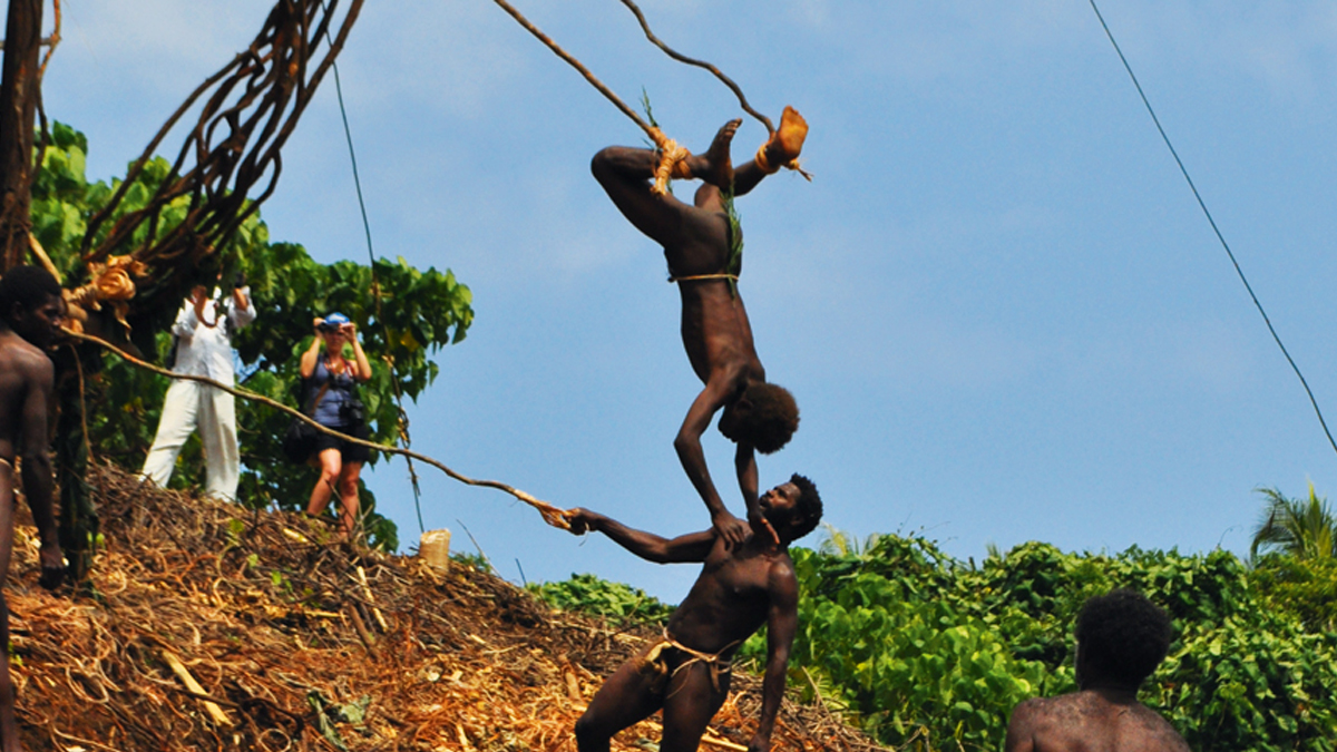 Nagol Ritual Land Diving on Pentecost Island